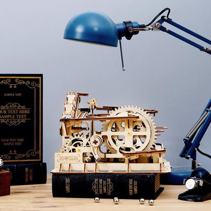 Marble Spaceport Marble Run DIY Wooden Puzzle - DIYative™