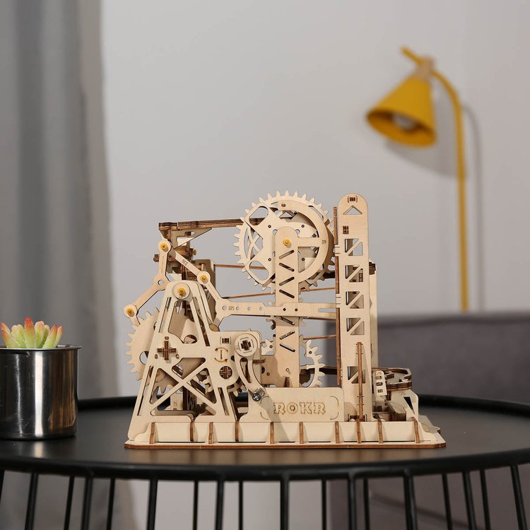 Marble Spaceport Marble Run DIY Wooden Puzzle - DIYative™