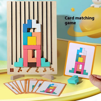 Multifunctional Tetris Wooden Children's Toys - DIYative™