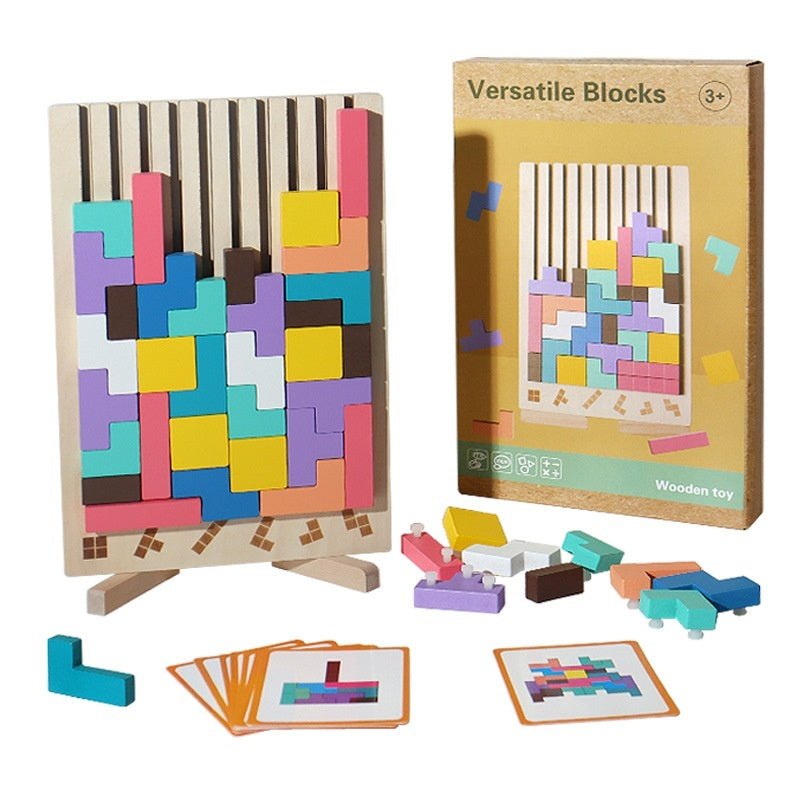Multifunctional Tetris Wooden Children's Toys - DIYative™