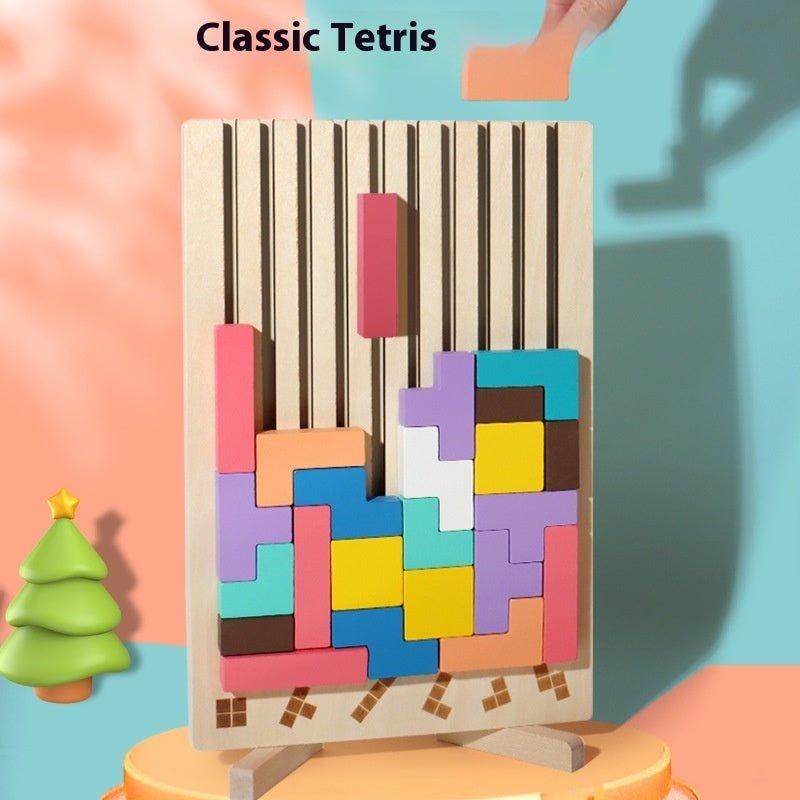 Multifunctional Tetris Wooden Children's Toys - DIYative™