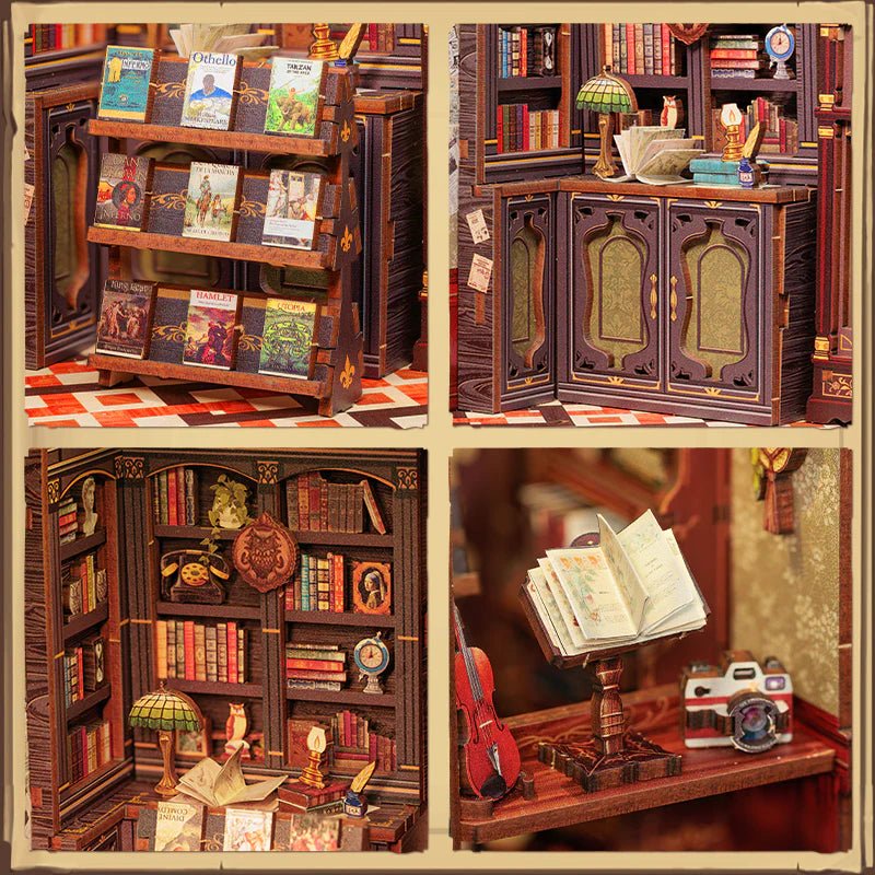 Owl Bookstore DIY Book Nook Kit - DIYative™