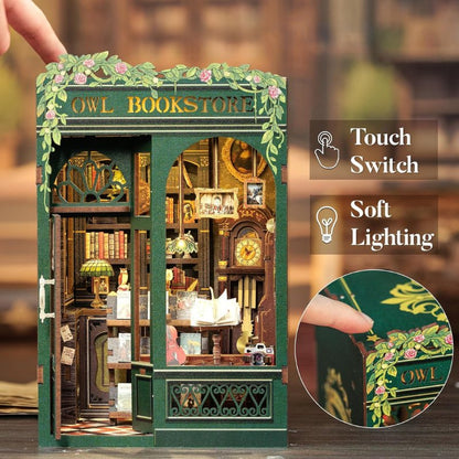 Owl Bookstore DIY Book Nook Kit - DIYative™