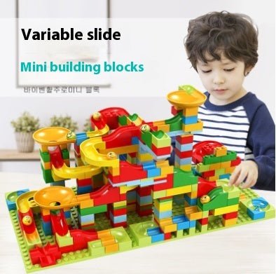 Race Run DIY Small Block Compatible City Building Blocks Funnel Slide - DIYative™