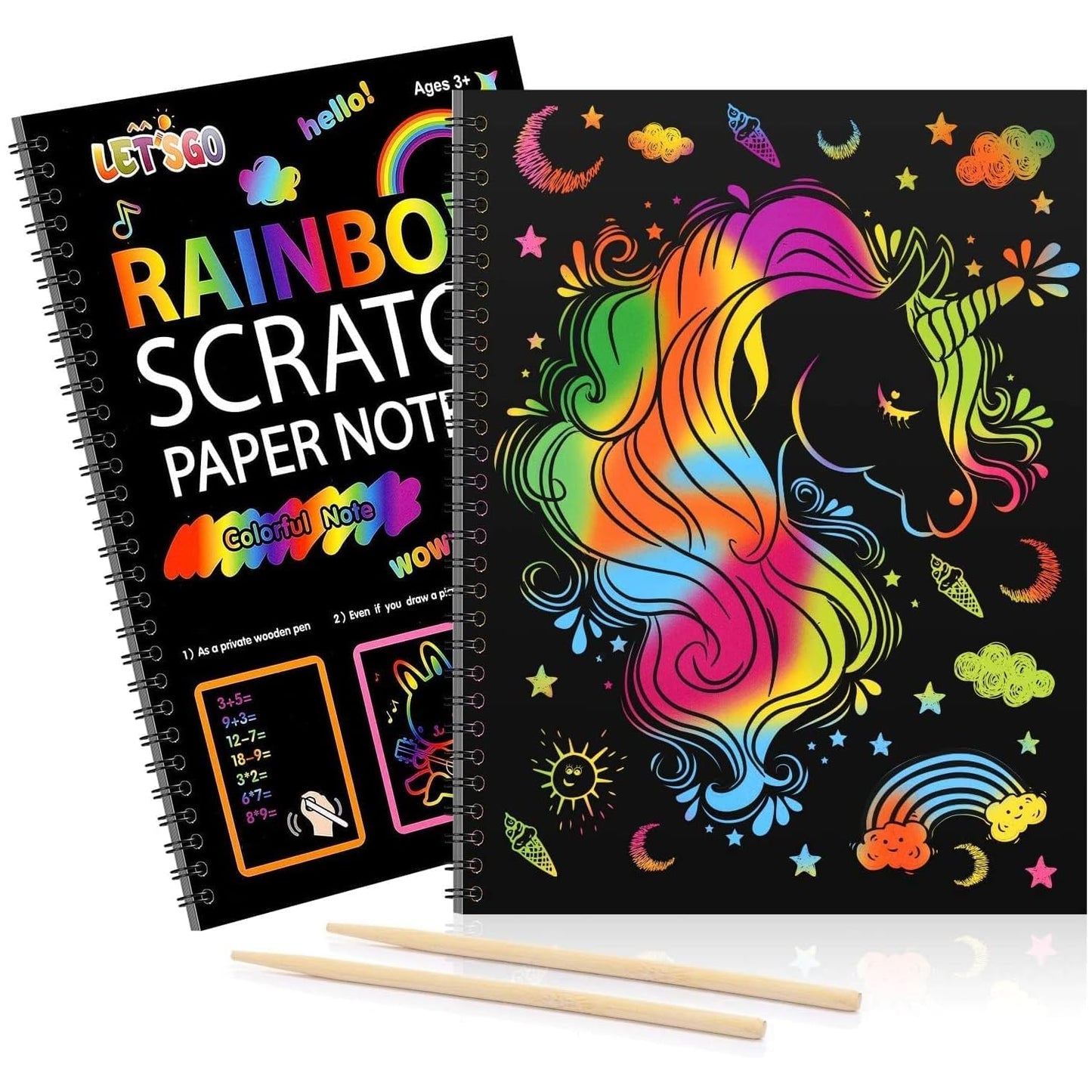 Rainbow DIY Scratch Papers - DIYative™