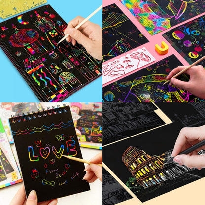 Rainbow DIY Scratch Papers - DIYative™