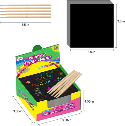 Rainbow DIY Scratch Papers - DIYative™