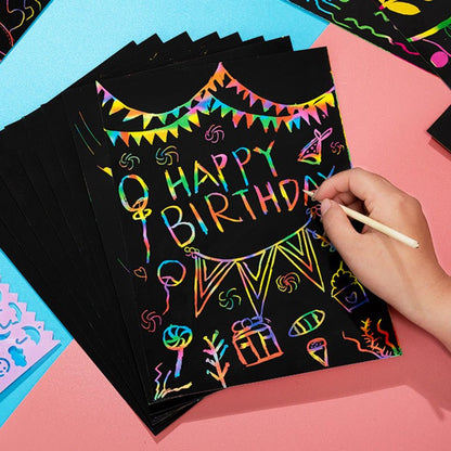 Rainbow DIY Scratch Papers - DIYative™