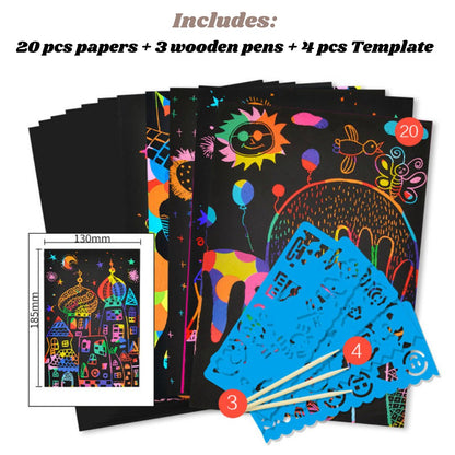 Rainbow DIY Scratch Papers - DIYative™