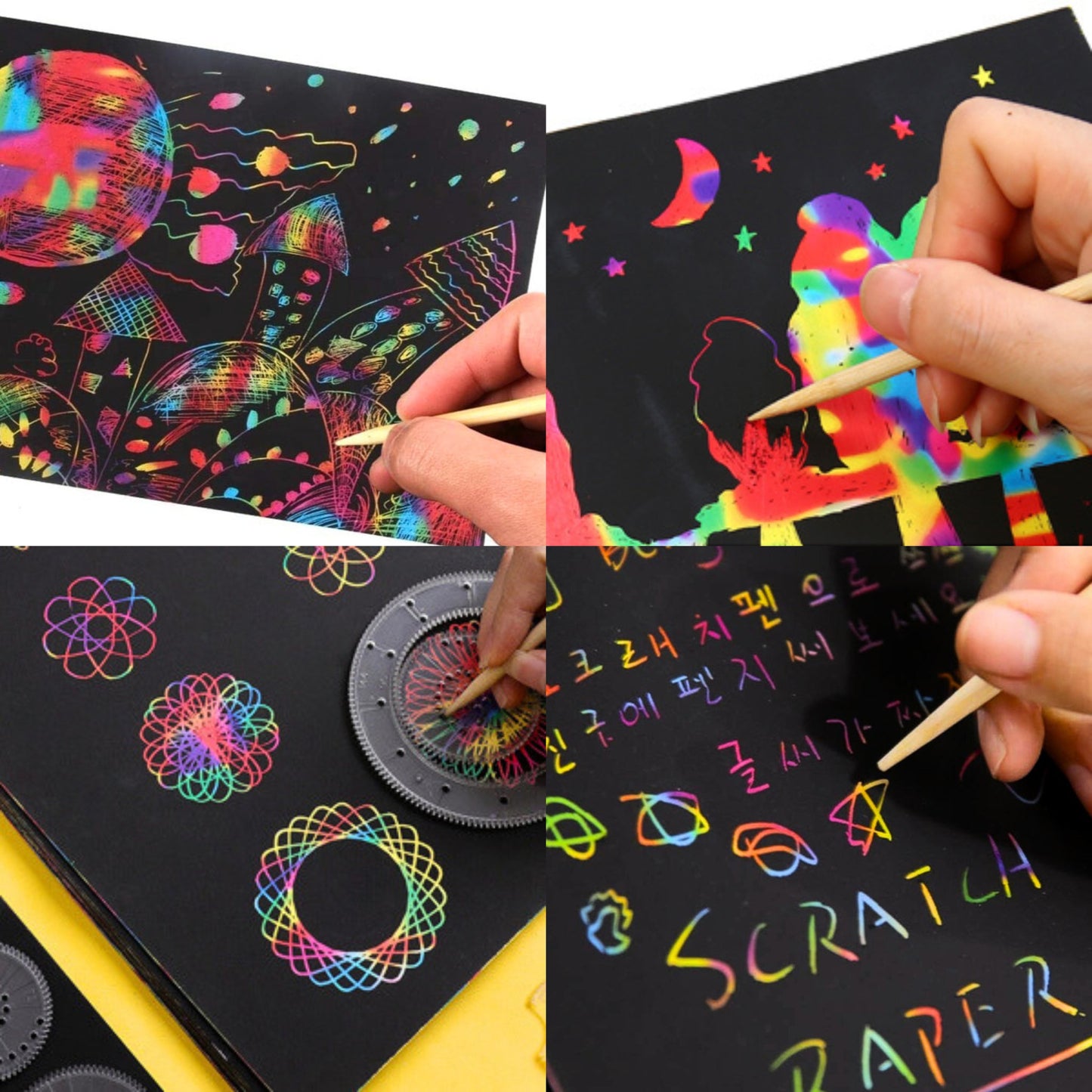 Rainbow DIY Scratch Papers - DIYative™