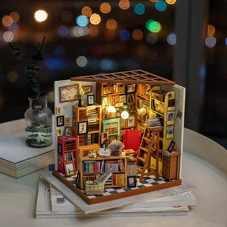 Sam's Study Library DIY Miniature House Kit – DIYative™