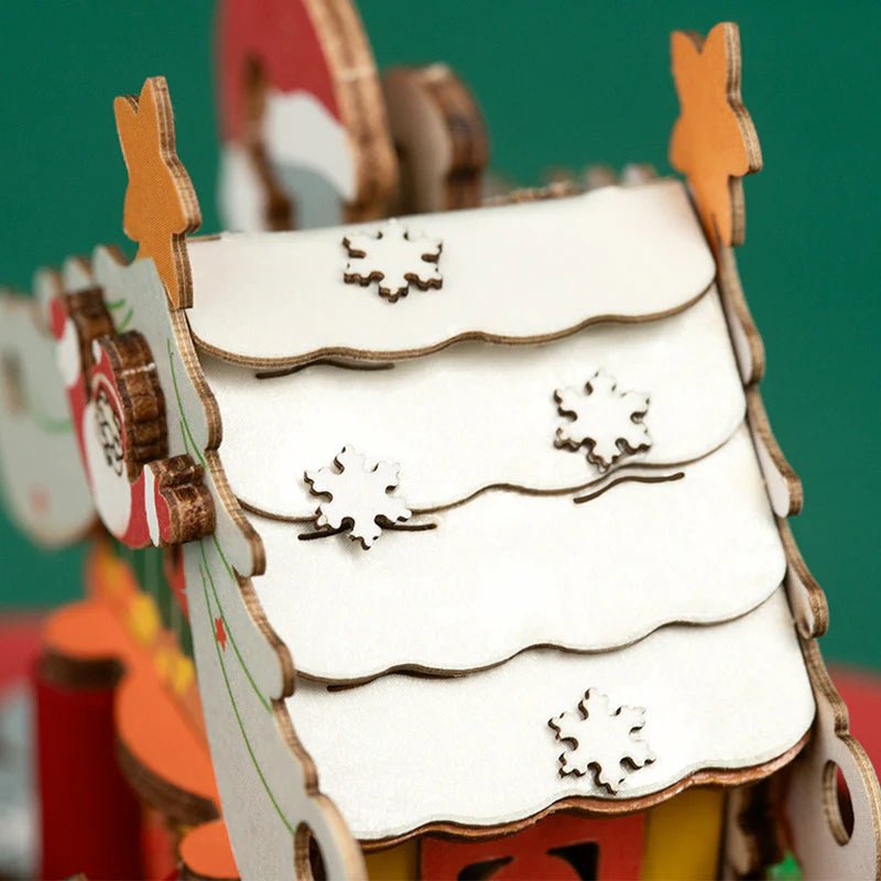 Santa's Christmas Village 3D DIY Music Box - DIYative™