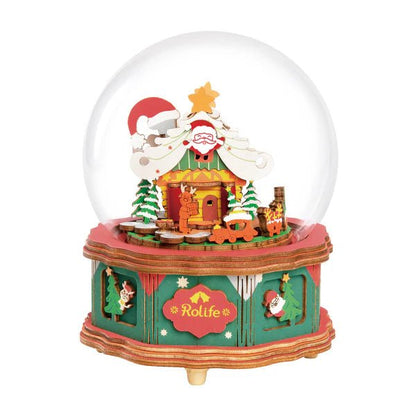 Santa's Christmas Village 3D DIY Music Box - DIYative™