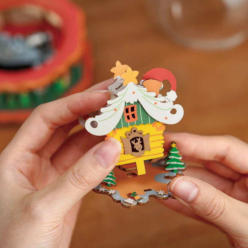 Santa's Christmas Village 3D DIY Music Box - DIYative™