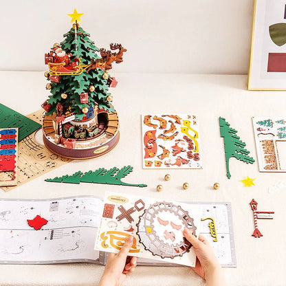 Santa's Melody Tree 3D DIY Music Box - DIYative™