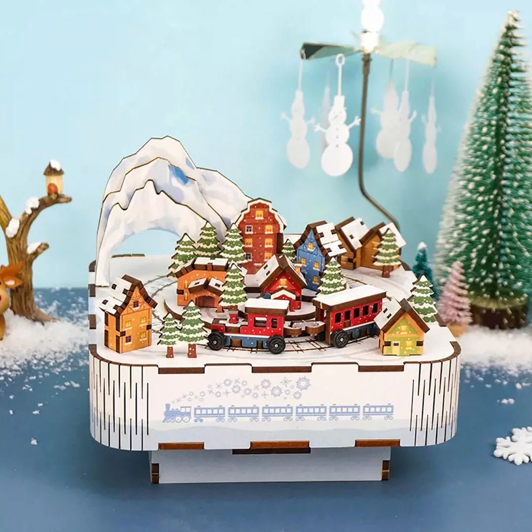 Snowy Town DIY Music Box - DIYative™