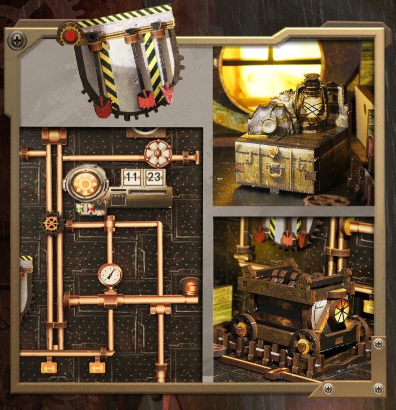 Steampunk Mechanica DIY Book Nook - DIYative™