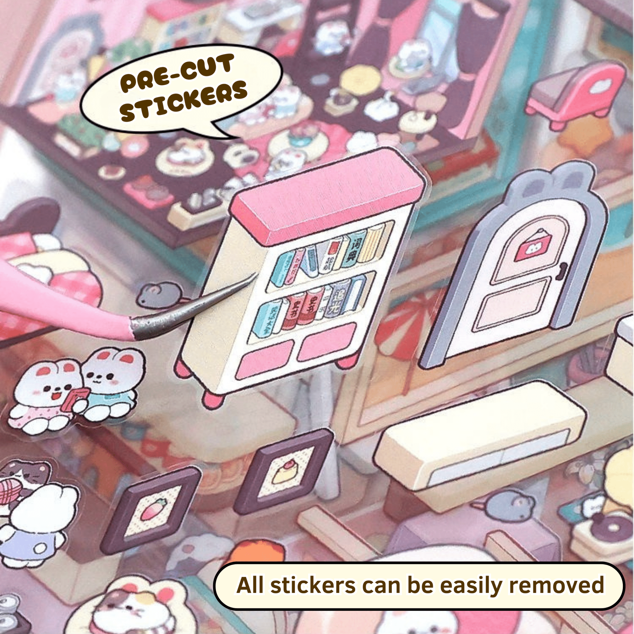 Scene Stickers Type Sticker Booklet - Stick n’ Scene 3D DIY Scene Stickers Therapy – DIYative™