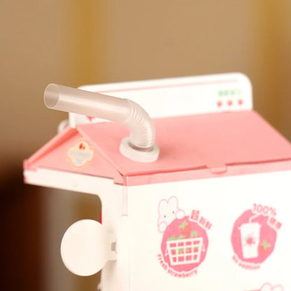 Strawberry Milk Box - Food Box Shop DIY Miniature House Kit - DIYative™