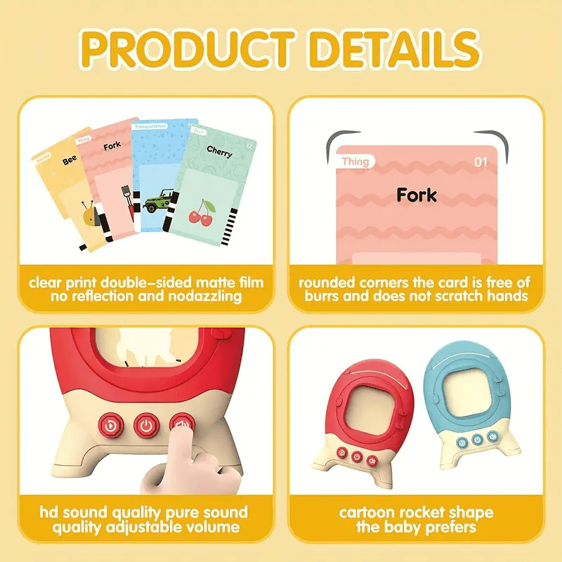 Talking Flash Cards Learning Toy - DIYative™