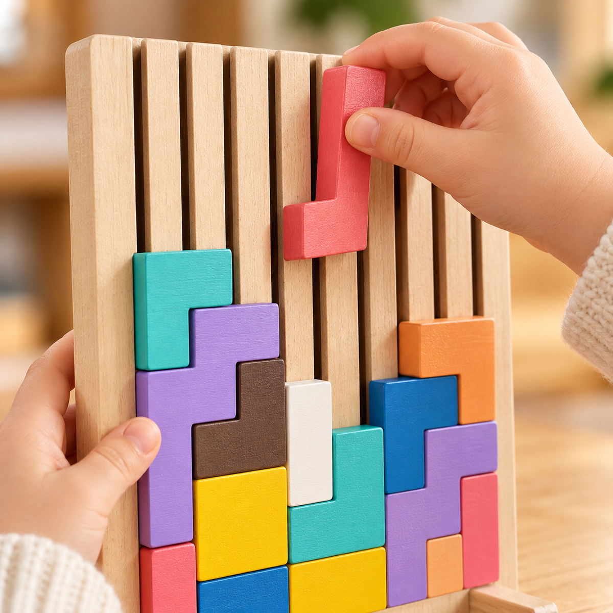 Multifunctional Tetris Wooden Children's Toys