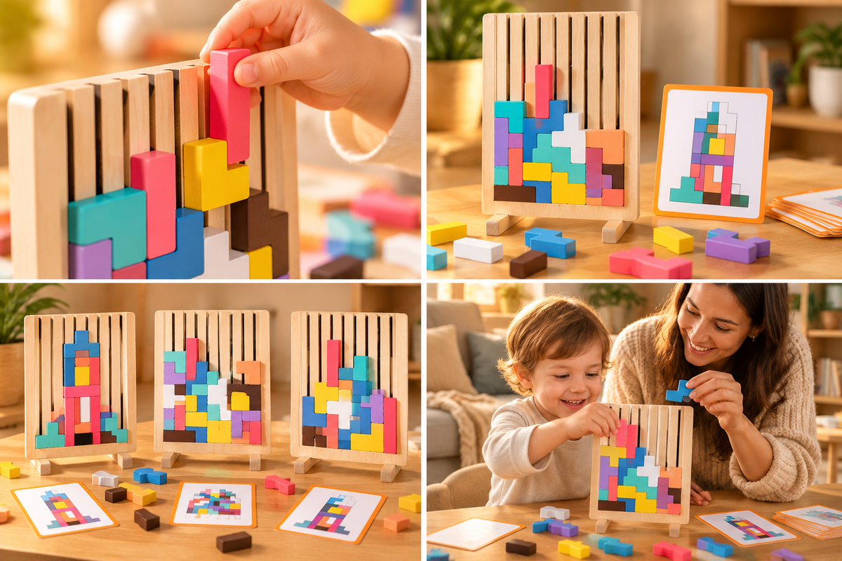 Multifunctional Tetris Wooden Children's Toys