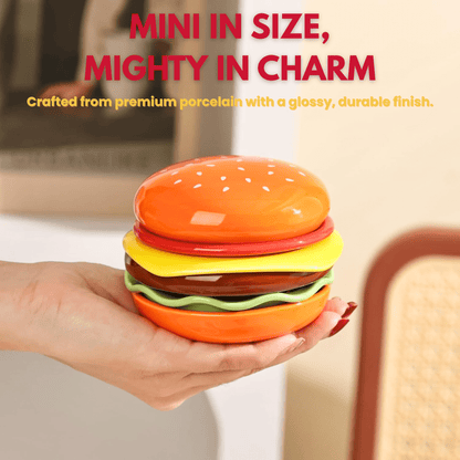 The Burger Stack Collection: Playful Ceramic Sets That Stack into a Perfect Burger - DIYative™