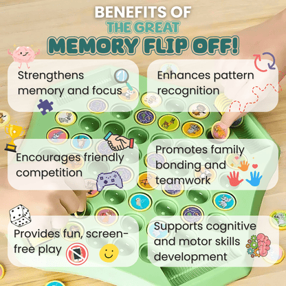 The Great Memory Flip Off! – Fast - Paced Matching Game for All Ages - DIYative™