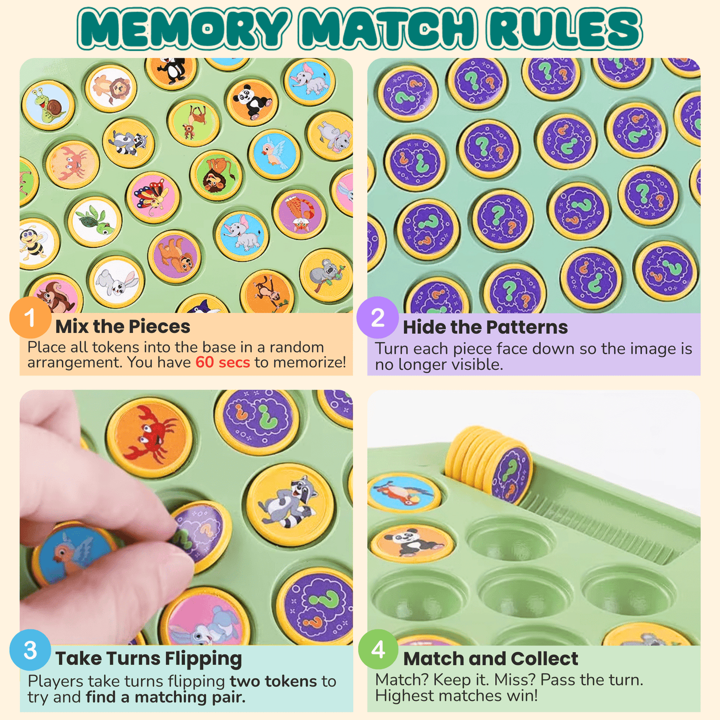 The Great Memory Flip Off! – Fast - Paced Matching Game for All Ages - DIYative™