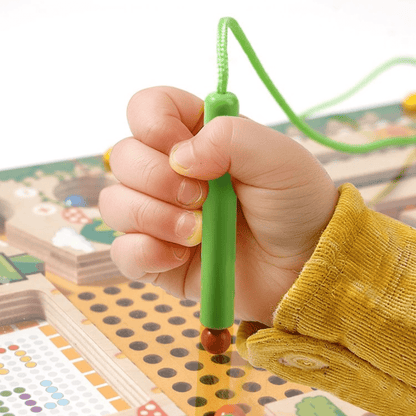 TinkerTots™ Montessori Magnetic Maze – 3 Smart Worlds of Hands - On Learning - DIYative™