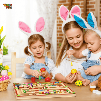 TinkerTots™ Montessori Magnetic Maze – 3 Smart Worlds of Hands - On Learning - DIYative™