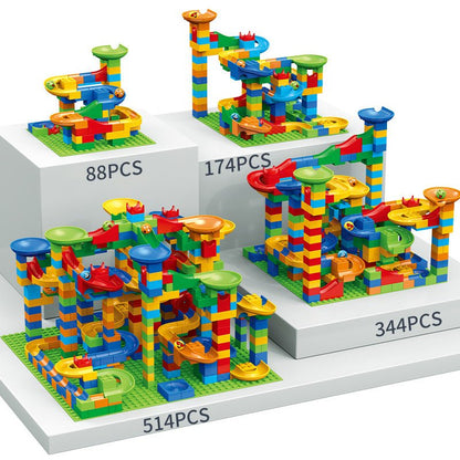 Track Slide Ball Large Particle Building Block Toys - DIYative™
