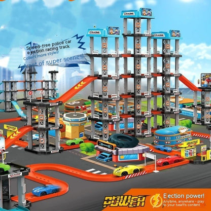 Track Toys Children's Large Ejection Parking Lot Plastic Toys - DIYative™