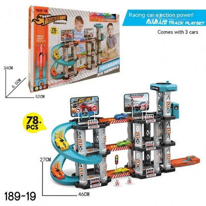 Track Toys Children's Large Ejection Parking Lot Plastic Toys - DIYative™
