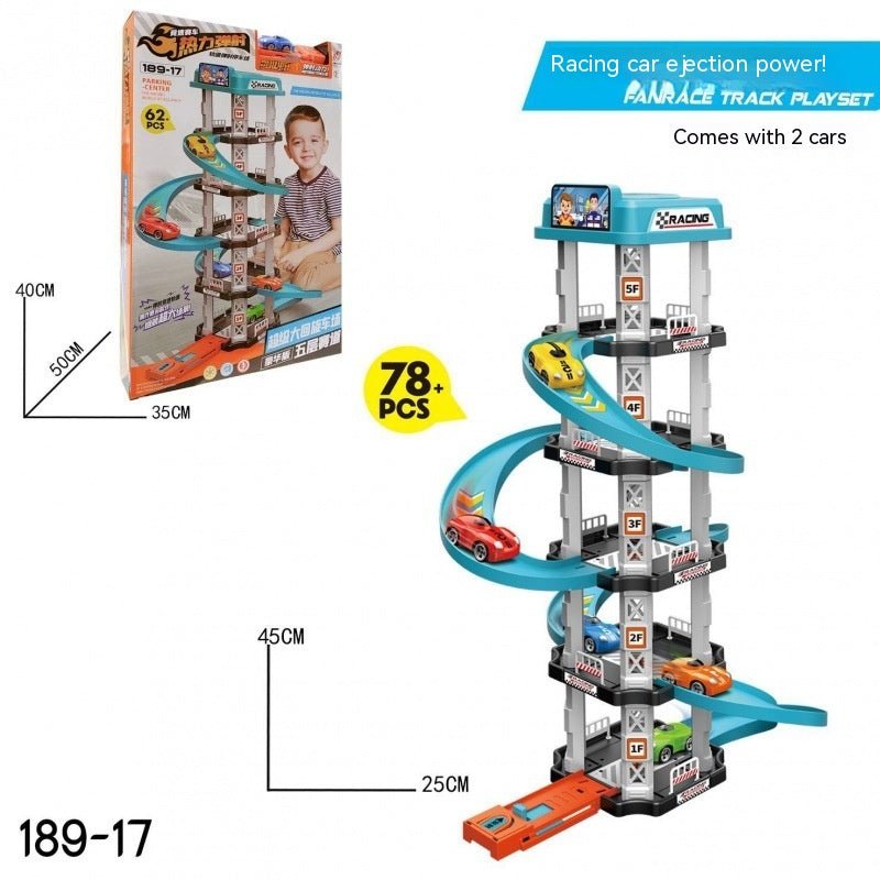 Track Toys Children's Large Ejection Parking Lot Plastic Toys - DIYative™