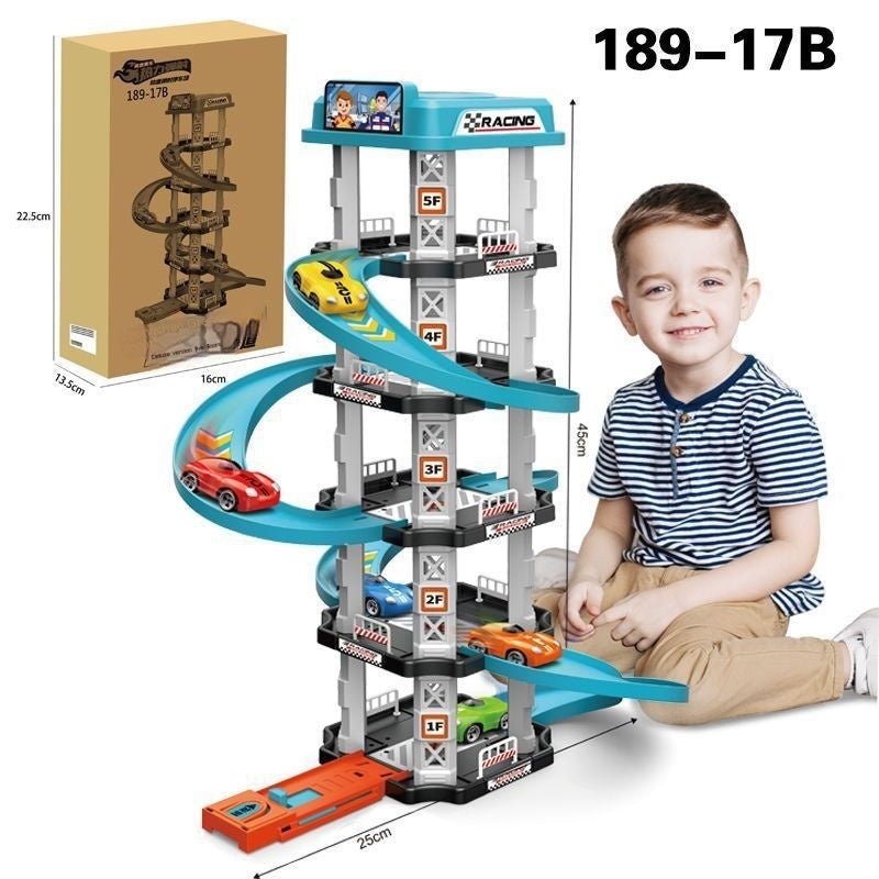 Track Toys Children's Large Ejection Parking Lot Plastic Toys - DIYative™
