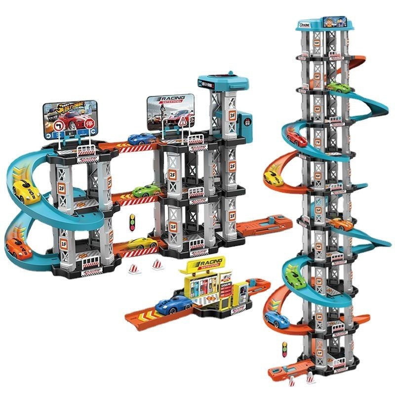 Track Toys Children's Large Ejection Parking Lot Plastic Toys - DIYative™