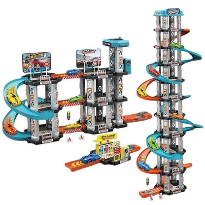 Track Toys Children's Large Ejection Parking Lot Plastic Toys - DIYative™