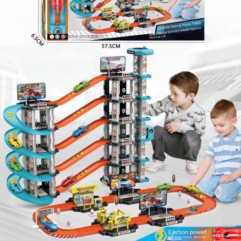 Track Toys Children's Large Ejection Parking Lot Plastic Toys - DIYative™