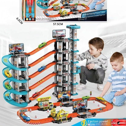 Track Toys Children's Large Ejection Parking Lot Plastic Toys - DIYative™
