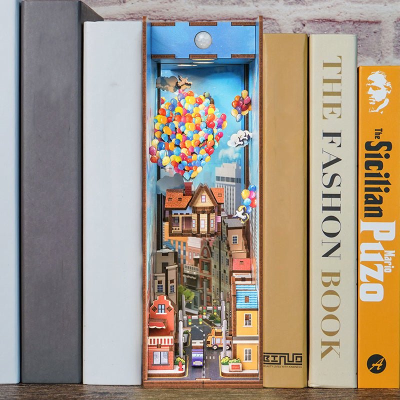 Travel UP With The Wind Book Nook - DIYative™