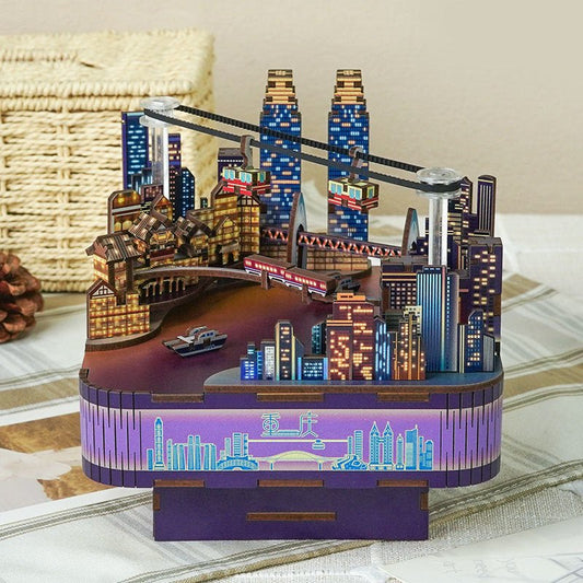 Twilight Cityscape DIY Music Box - DIYative™