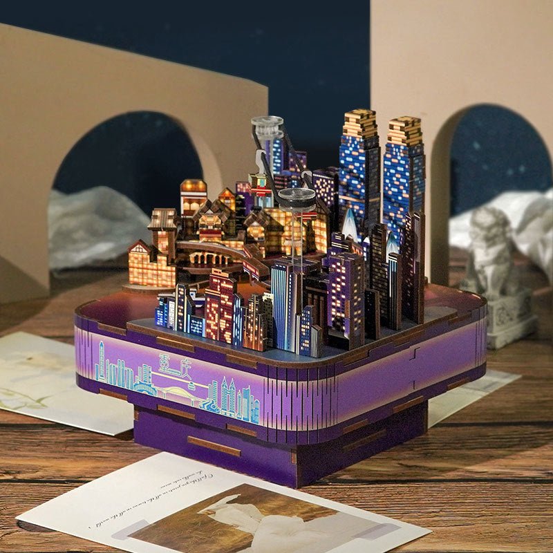 Twilight Cityscape DIY Music Box - DIYative™