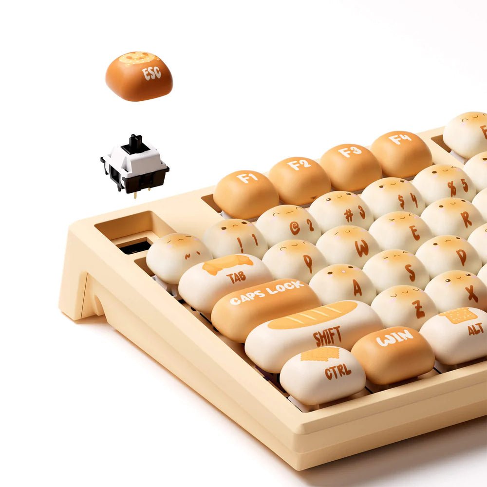 Toasted Bread Keycaps Colorful Cats Mechanical Keyboard – DIYative™