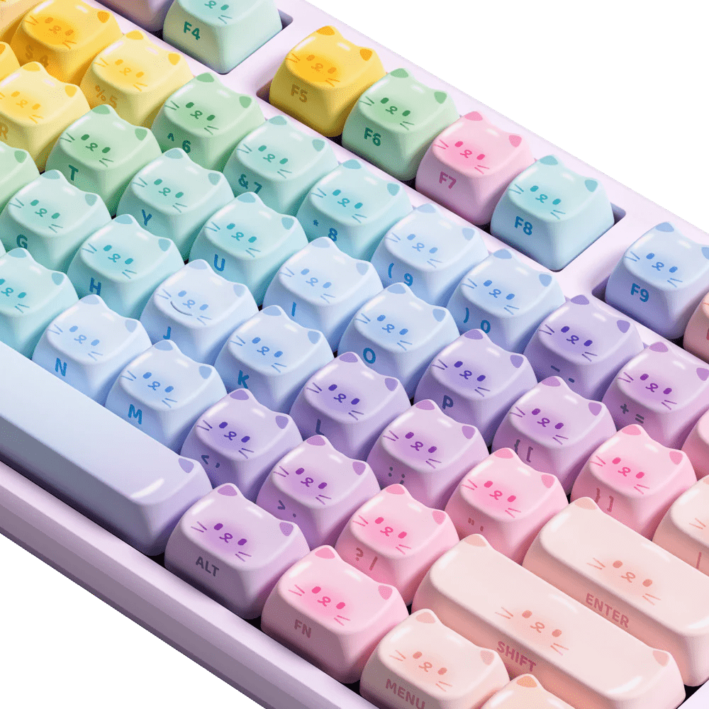 Colorful Cats Mechanical Keyboard – DIYative™