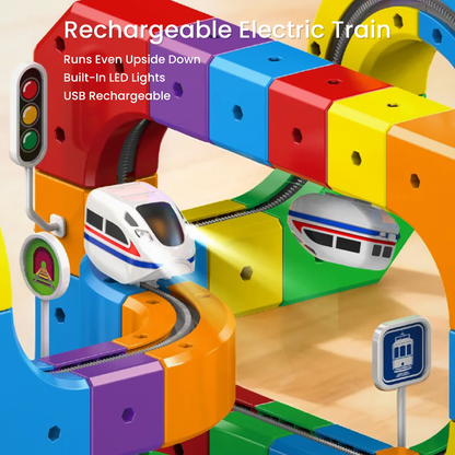WonderRail™: The Modular 3D Train Track for Curious Little Builders - DIYative™