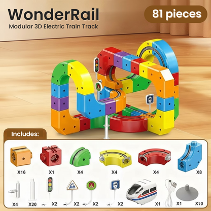 WonderRail™: The Modular 3D Train Track for Curious Little Builders - DIYative™