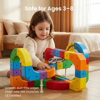Moveable Train Rails WonderRail™: The Modular 3D Train Track for Curious Little Builders ...