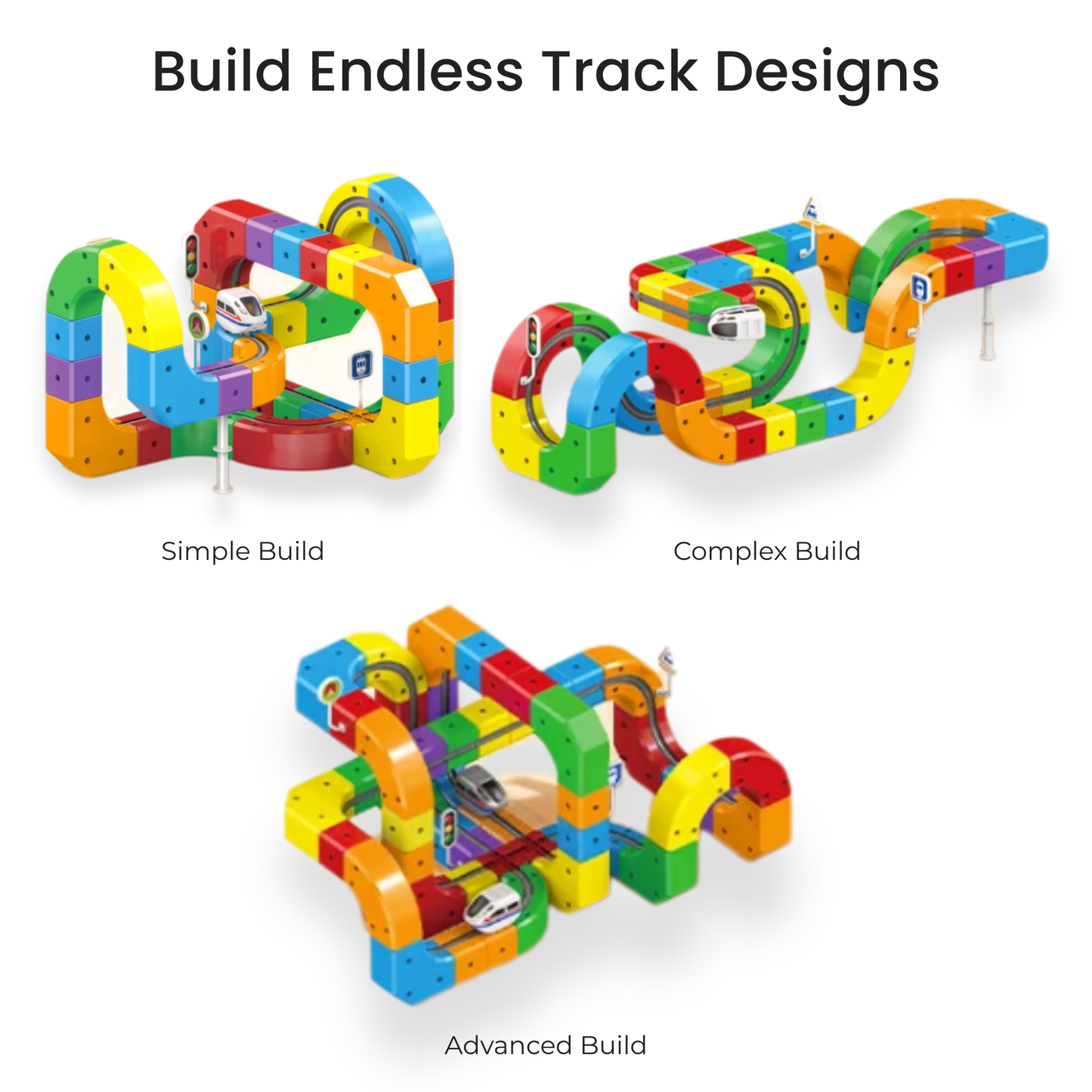 WonderRail™: The Modular 3D Train Track for Curious Little Builders - DIYative™