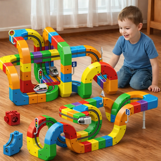 WonderRail™: The Modular 3D Train Track for Curious Little Builders - DIYative™